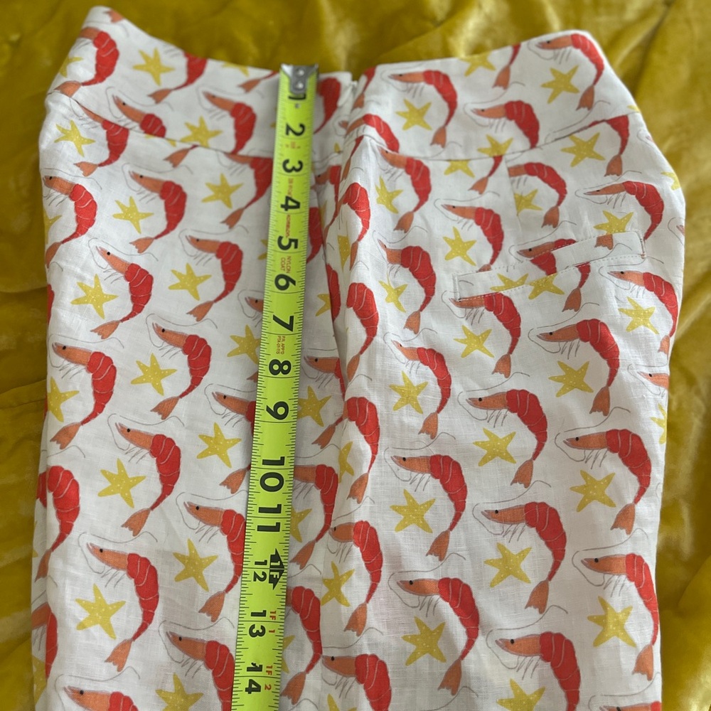 Boden Linen Shrimp and Starfish Print Shorts. Size 4 NWT - Picture 7 of 8